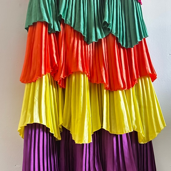 L'atiste Pleated Multicolor Dress - Picture 3 of 6